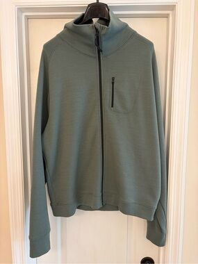 Triple Aught Design TAD Gear Green Label Merino Wool Full Zip Sweater 2XL Green